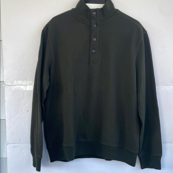 Polo Ralph Lauren Men's Dark Green L/S Pullover Mock Neck Button Sweater Sz XXL - Picture 3 of 16